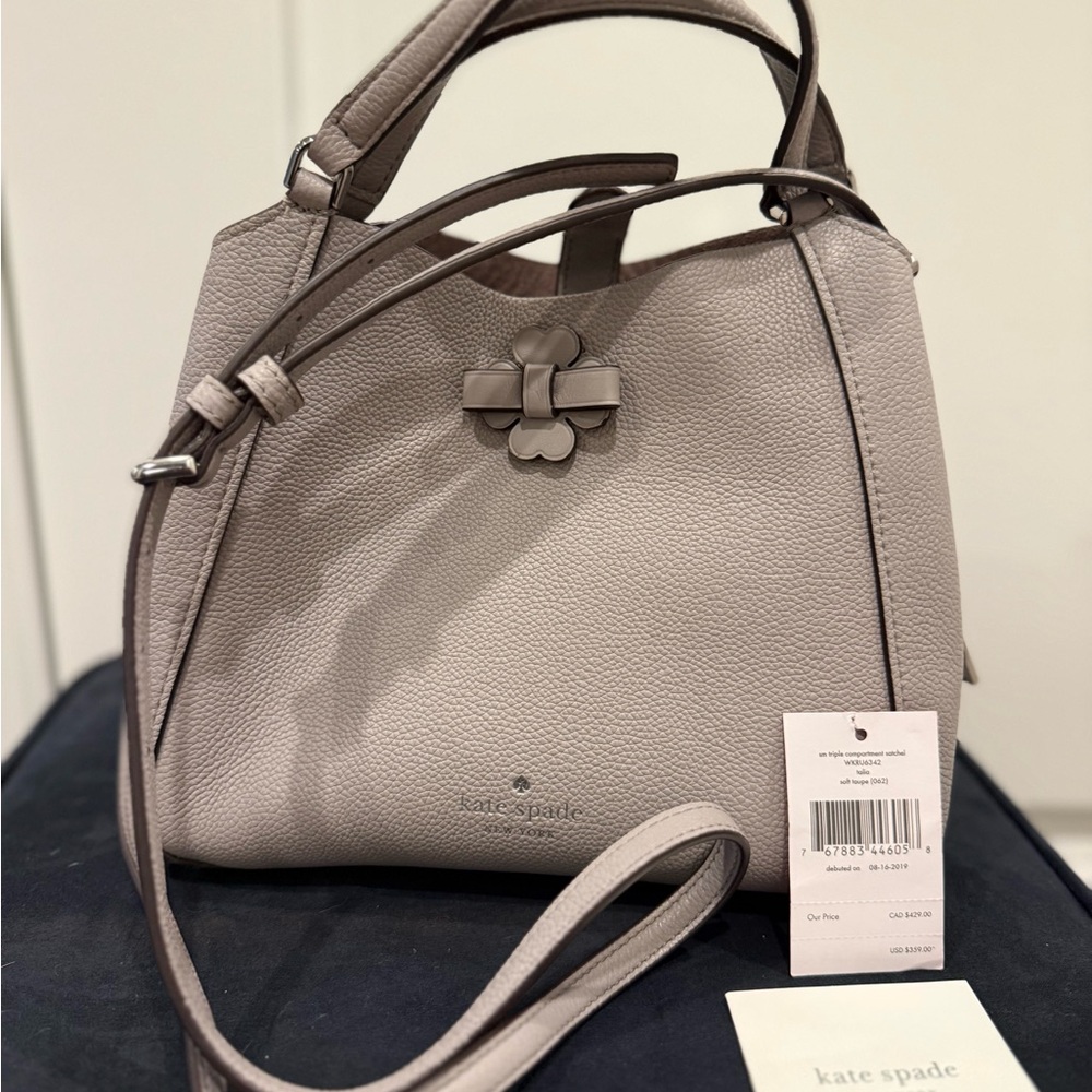 Kate Spade Taupe Leather Shoulder Bag